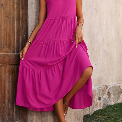 Tess | Gelaagde Maxi-Jurk