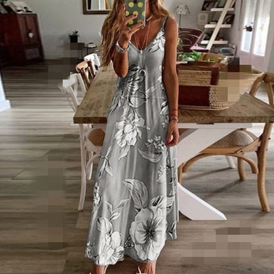 Nova | Bloemen Maxi-Jurk