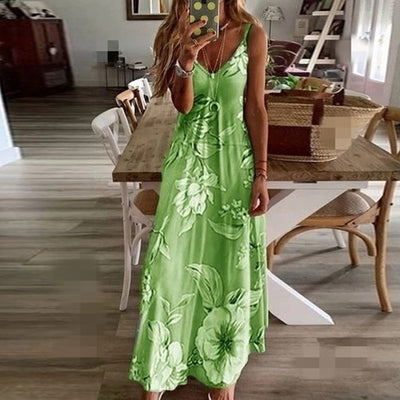 Nova | Bloemen Maxi-Jurk