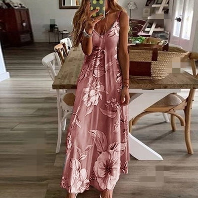 Nova | Bloemen Maxi-Jurk