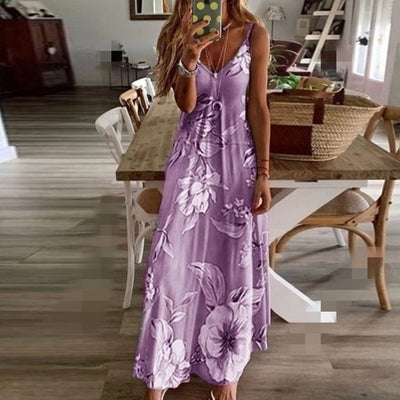 Nova | Bloemen Maxi-Jurk