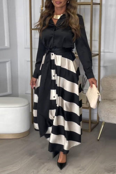 Elisa | Gestreepte Jurk