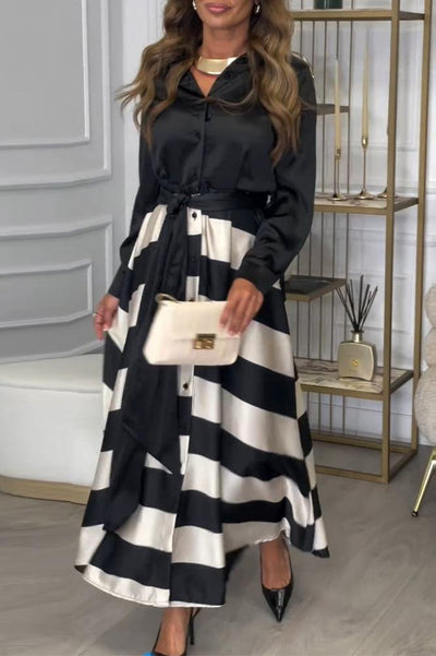 Elisa | Gestreepte Jurk