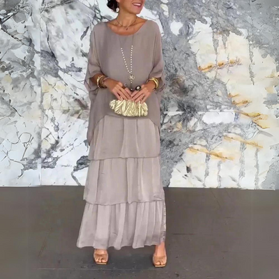 Ingrid | Gelaagde Maxi Jurk