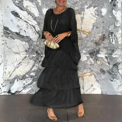 Ingrid | Gelaagde Maxi Jurk