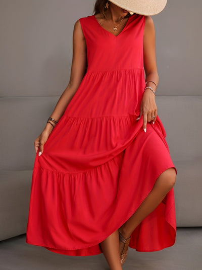 Tess | Gelaagde Maxi-Jurk