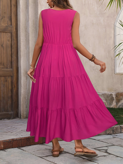 Tess | Gelaagde Maxi-Jurk