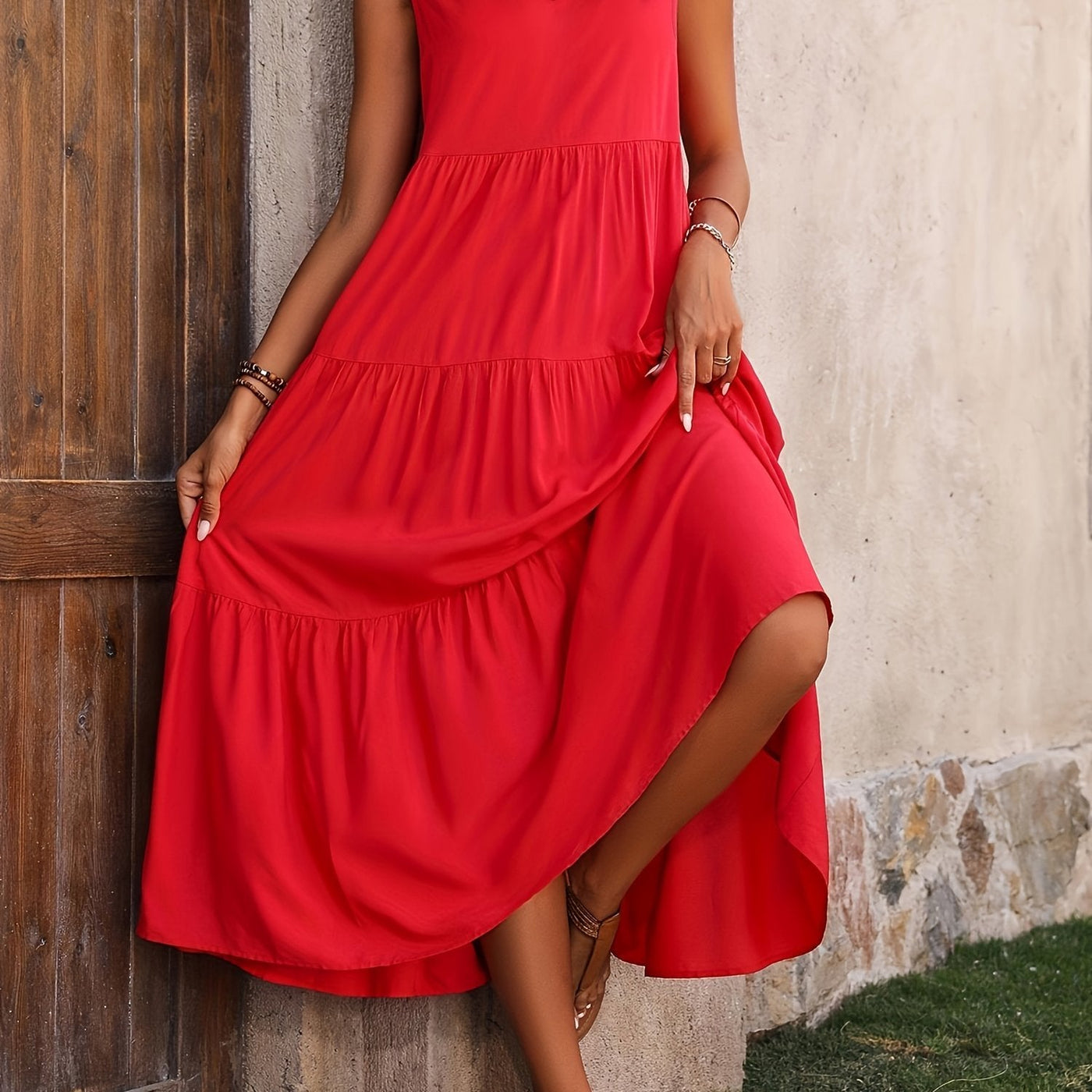 Tess | Gelaagde Maxi-Jurk