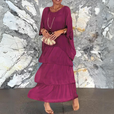Ingrid | Gelaagde Maxi Jurk