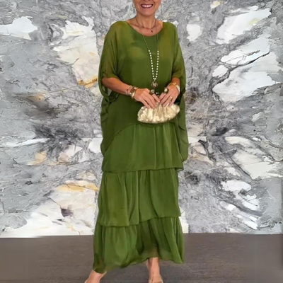 Ingrid | Gelaagde Maxi Jurk