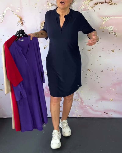 Celeste | Casual Jurk Met V-Hals