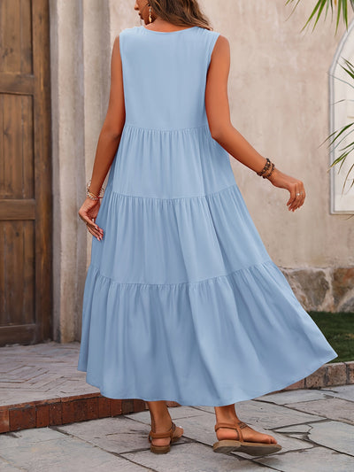 Tess | Gelaagde Maxi-Jurk