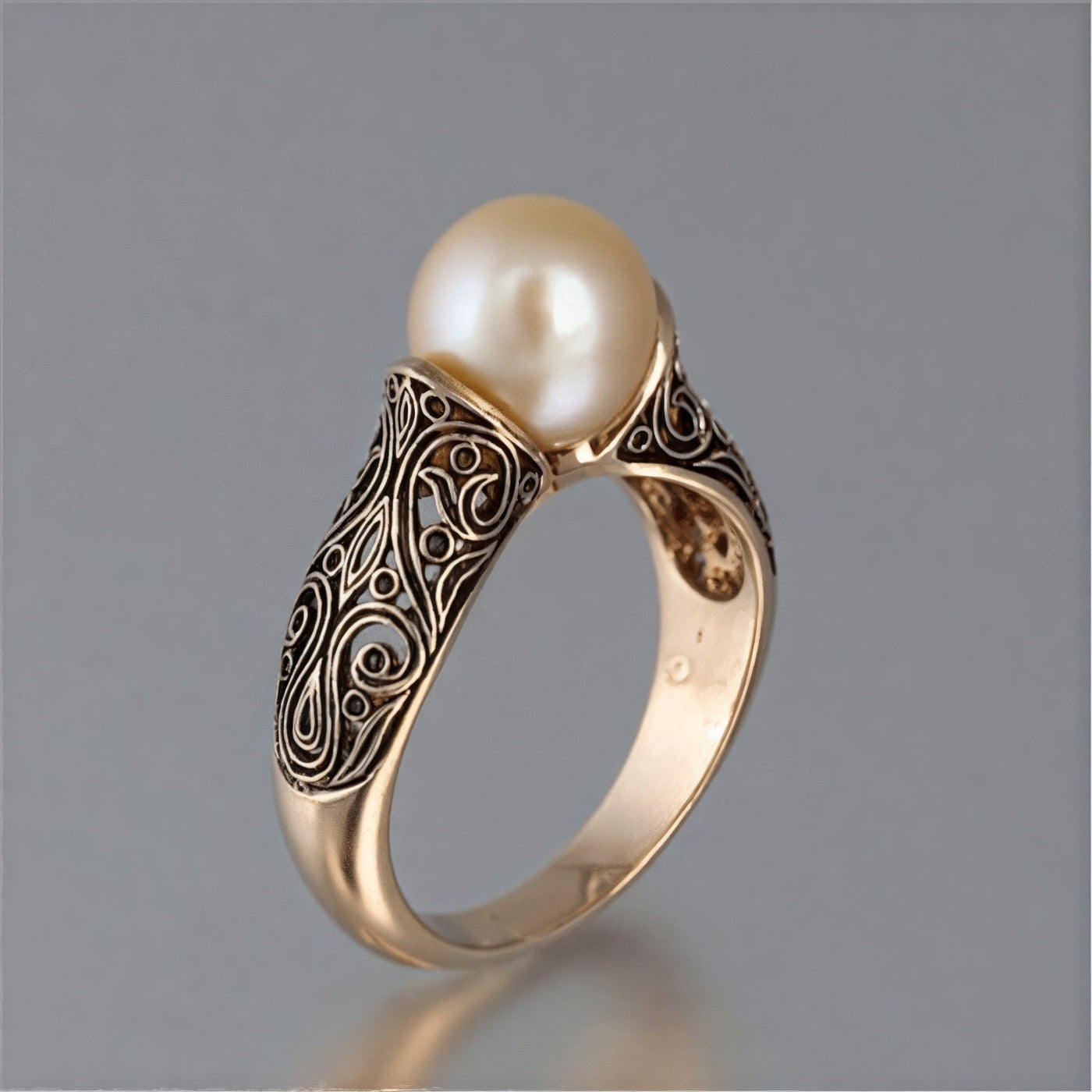 VINTAGE PAREL GOUDEN RING
