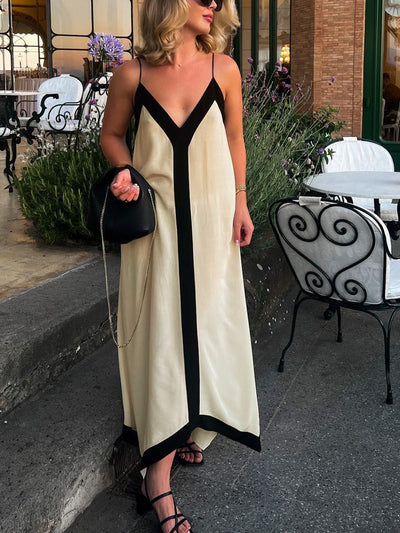 Daniella | Two-Tone Maxi Jurk