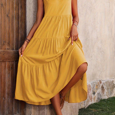 Tess | Gelaagde Maxi-Jurk