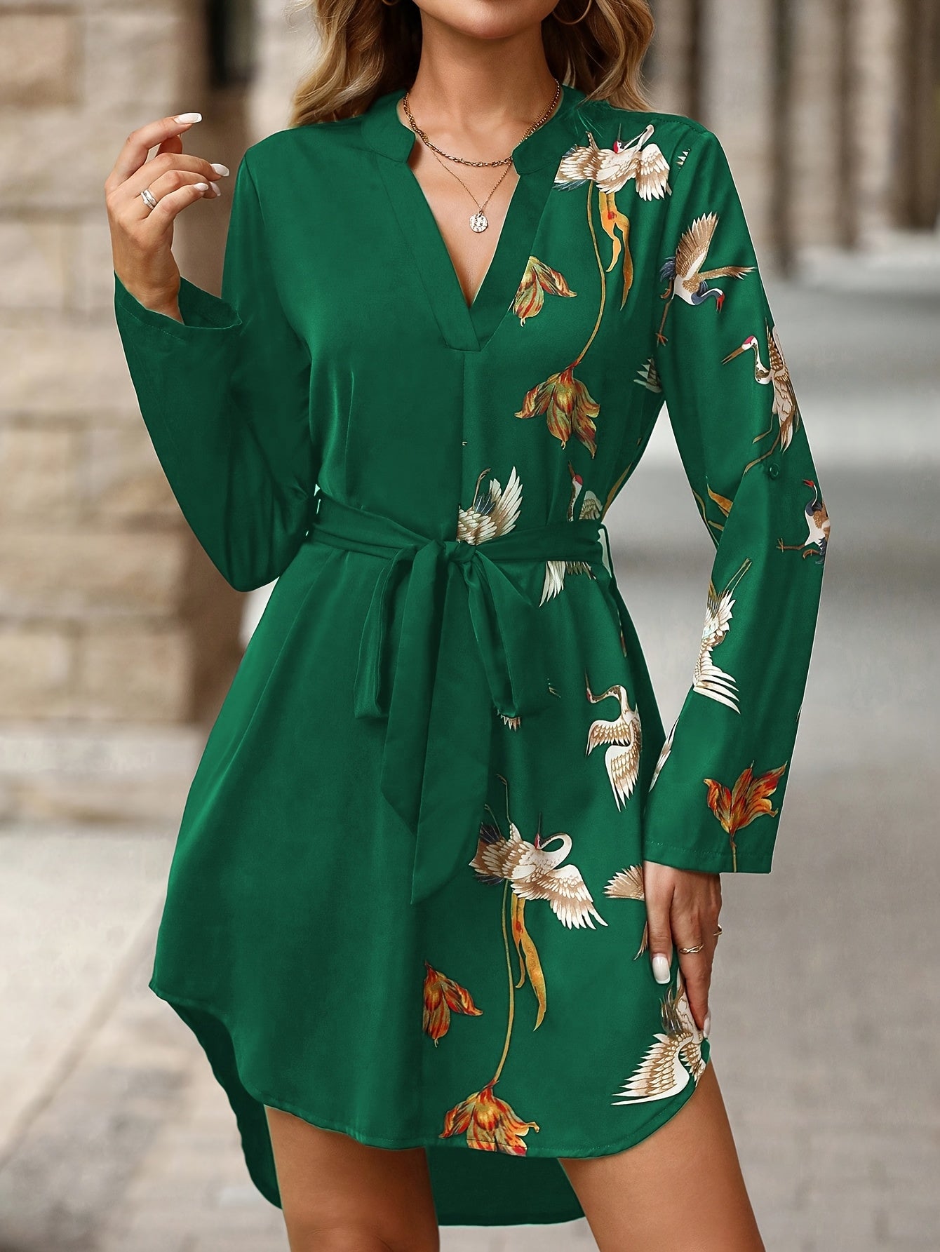 Liz | Elegante Jurk Met V-Hals