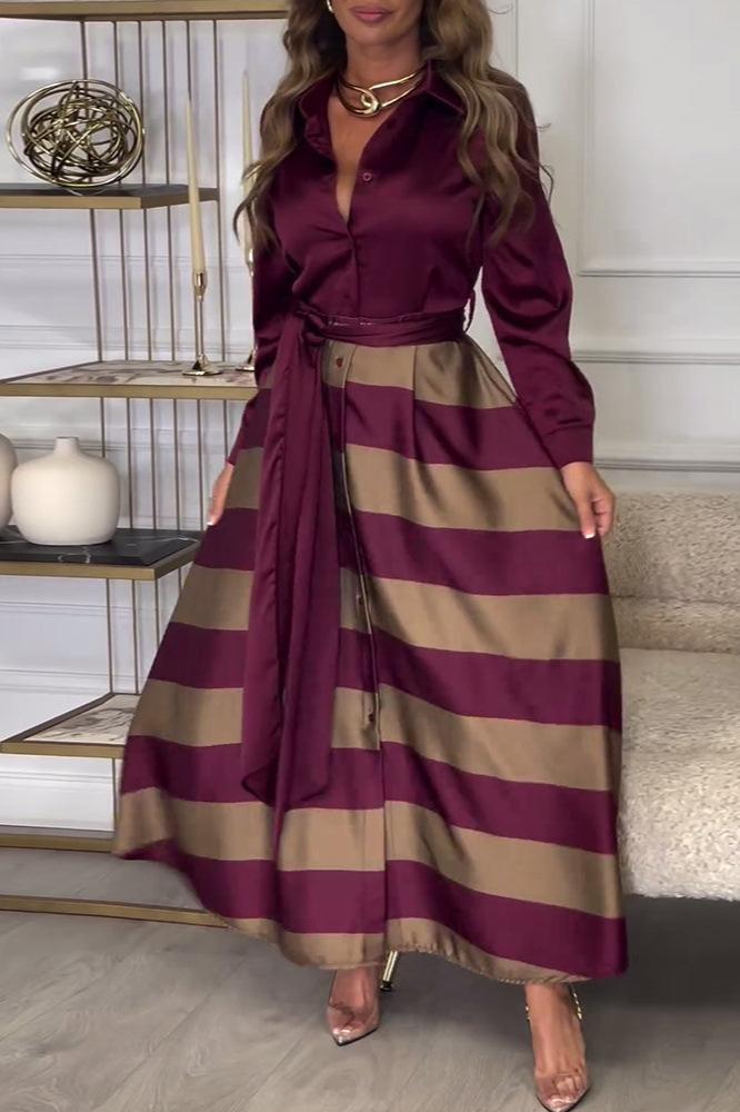Elisa | Gestreepte Jurk