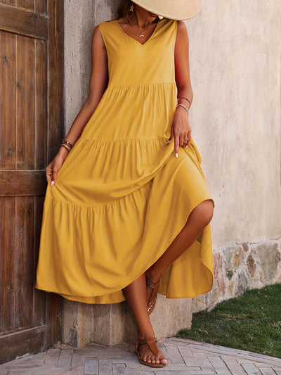 Tess | Gelaagde Maxi-Jurk